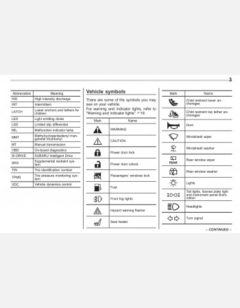 subaru legacy 2012 owners manual
